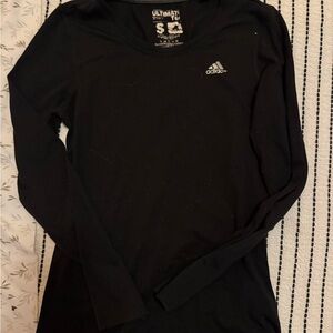 Adidas Black Performance Long Sleeve Tee